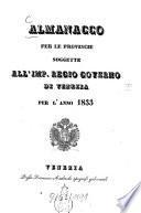 Almanacco per le provincie sogette al I. R. governo di Venezia