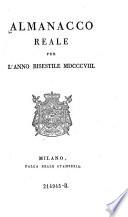 Almanacco reale per l'anno bisestile MDCCCVIII
