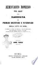 Almanacco romano, ossia raccolta dei primari dignitari e funzionari della corte romana