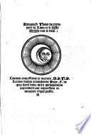Almanach novo da ritro vare la luna et li feste mobile con li dadi