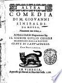 Altea comedia di m. Giouanni Sinibaldi da Morro