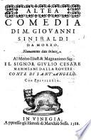 Altea, comedia [in five acts and in prose] ... nuovamente data in luce