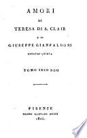 Amori di Teresa di S. Clair e di Giuseppe Gianfaldoni
