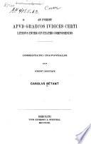 An fuerint apud Graecos judices certi litibus inter civitates componendis