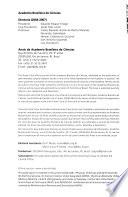 Anais Da Academia Brasileira de Ciências
