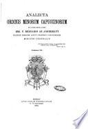 Analecta ordinis minorum Capuccinorum
