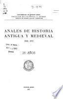 Anales de historia antigua y medieval