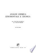 Analisi chimica strumentale e tecnica ...