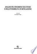 Analisi del fenomeno siccitoso e delle possibilità di mitigazione