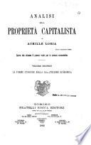 Analisi della proprietà capitalista