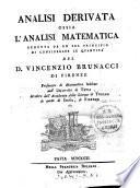Analisi Derivata Ossia L'Analisi Matematica