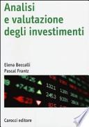 Analisi e valutazione degli investimenti