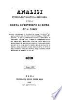 Analisi storico-topografico-antiquaria della carta de' dintorni di Roma