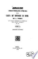 Analisi storico-topografico-antiquaria della carta de' dintorni di Roma