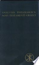 Analysis Philologica Novi Testamenti Graeci