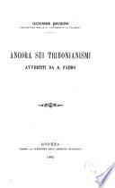 Ancora sui tribonianismi avvertiti da A. Fabro