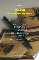 Ancora una filosofia della storia per l’educazione dell’umanità