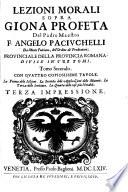 Angeli Paciuchelli Lezioni morali sopra Giona profeta