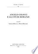 Angelo Colocci e gli studi romanzi