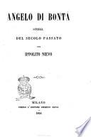 Angelo di bontà storia del secolo passato per Ippolito Nievo
