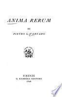 Anima rerum