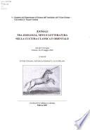 Animali tra zoologia, mito e letteratura nella cultura classica e orientale