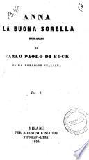 Anna la buona sorella romanzo di Carlo Paolo di Kock