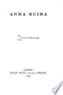 Anna ruina [a play in verse by Michael Field].