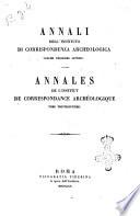 Annales de l'Institut de correspondance archeologique