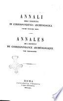 Annales de l'Institut de correspondance archeologique