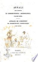 Annales de l'Institut de correspondance archeologique