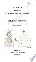 Annales de l'Institut de Correspondance Archéologique