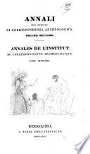 Annales de l'Institut de Correspondance Archéologique