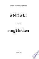 Annali. Anglistica