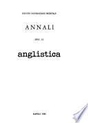 Annali. Anglistica