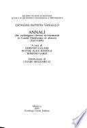 Annali che contengono diversi avvenimenti in Casale Monferrato et altrove (1613-1695)