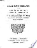 Annali critico-diplomatici del regno di Napoli della mezzana età