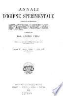 Annali d'igiene sperimentale