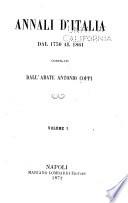 Annali d'Italia dal 1750 al 1861