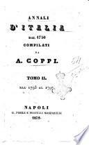 Annali d'Italia dal 1750 compilati da A. Coppi