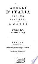 Annali d'Italia dal 1750