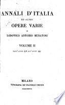 Annali d'Italia, dal principio dell'era volgare sino all'anno 1500(-1749). L.P.