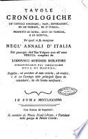 Annali d'Italia dal principio dell'era volgare sino all'anno 1750. Compilati da Lodovico Antonio Muratori ... colle prefazioni critiche di Giuseppe Catalani ... Tomo 1. parte 1. [-Tomo 12. parte 2.]