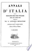 Annali d'Italia dal principio dell'era volgare sino all'anno 1750 compilati ... e continuati sino a'giorni nostri. 5. ed.. 7