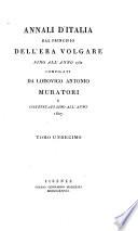 Annali d'Italia dal principio dell'era volgare sino all'anno 1750