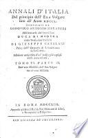 Annali d'Italia, dal principio dell'era volgare sino all'anno MDCCL: All'anno 1750