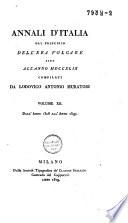 Annali d'Italia dal principio dell' era volgare sino all' anno MDCCXLIX