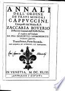 Annali de'Frati Minori Cappuccini