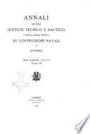 Annali dei RR. Istituti tecnico e nautico di Livorno