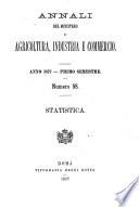 Annali del Ministero di Agricoltura, Industria e Commercio